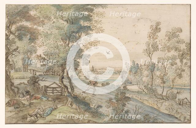 The devil sows weeds between the grain, 1643. Creator: Anon.