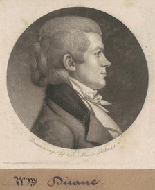 William Duane, 1802. Creator: Charles Balthazar Julien Févret de Saint-Mémin.