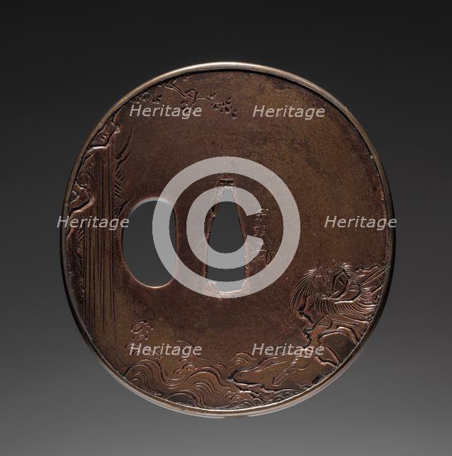 Sword Guard, early 19th century. Creator: Somin (Japanese).