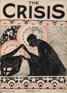 The Crisis: a record of the darker races , December 1928 [Cover]. Creator: Laura Wheeler Waring.