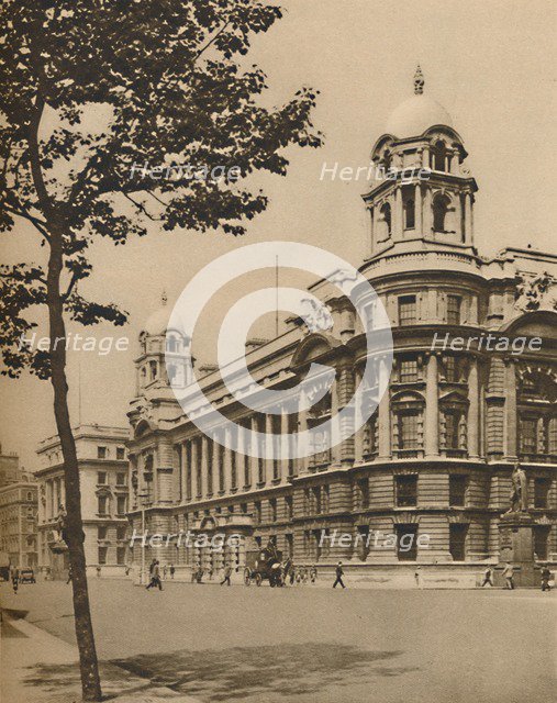 'The Brains of Defence: British War Office in Whitehall', c1935. Creator: Donald McLeish.