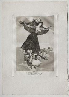 Ochenta Caprichos: Volaverunt, 1793-1798. Creator: Francisco de Goya (Spanish, 1746-1828).
