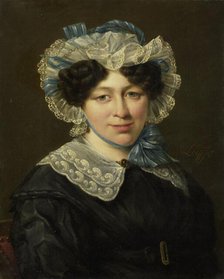 Portrait of Maria Adriana van der Sluys, Wife of Hermanus Martinus Eekhout, 1830-1838. Creator: Hillebrand Dirk Loeff.