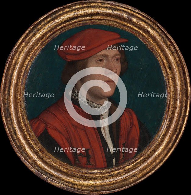 Portrait of a Man in a Red Cap, 1532-35. Creator: Hans Holbein the Younger.