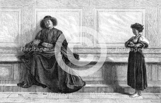 "Ser Pandolfo", by H. Wallis, 1871. Creator: William Hollidge.