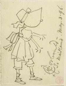 Girl in Bonnet, 1896. Creator: Edward Henry Corbould.