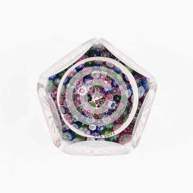 Paperweight, Clichy, c. 1845-55. Creator: Clichy Glassworks.