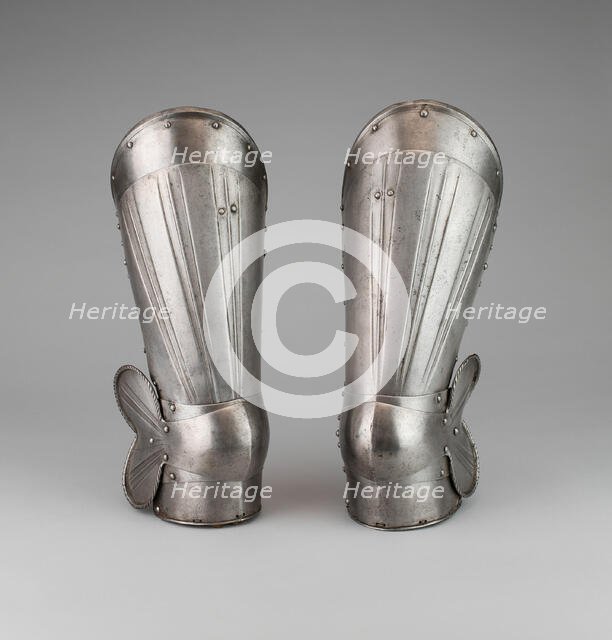 Pair of Cuisses and Poleyns, Germany, c. 1510. Creator: Unknown.