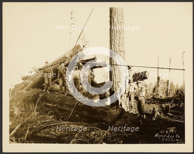 Loggers, about 1910-1945. Creator: Darius Kinsey.