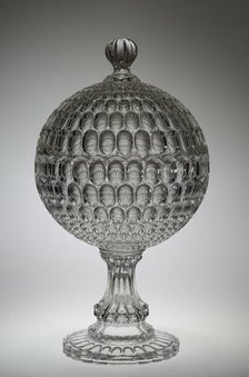 Covered Compote, c. 1865. Creator: Bakewell, Pears and Company (American).