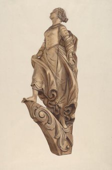 Figurehead: Woman, 1935/1942. Creator: Elizabeth Moutal.