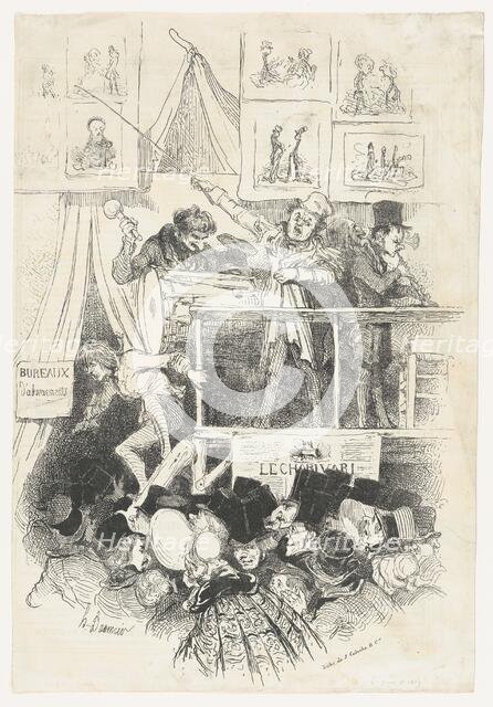 Parade du Charivari, 1839. Creator: Honore Daumier.