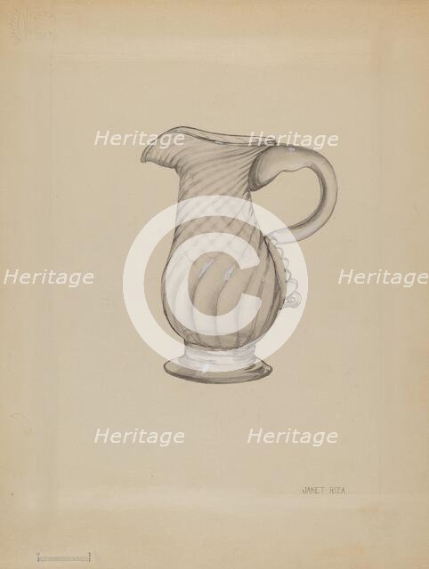 Cream Pitcher, c. 1936. Creator: Janet Riza.