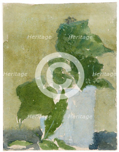 'Lilies of the valley in jug', 1896-1939. Artist: Gwendolen Mary John