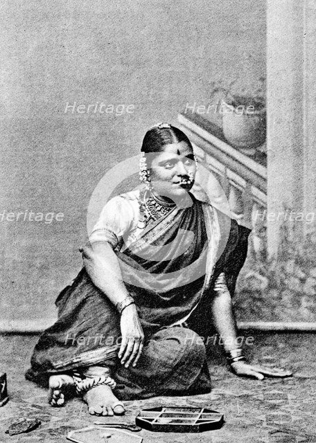 Brahmin woman, India, 1917. Artist: Unknown