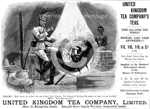 Advertisement for United Kingdom Tea Company, Limited, 1890. Creator: Unknown.