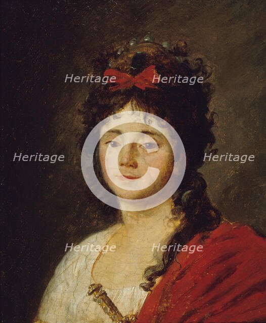 Portrait de Mademoiselle Maillard (Marie-Thérèse Davoux, 1766-1818, dite), chanteuse à l'Opéra,c1790 Creator: Jean-Franois Garnerey.