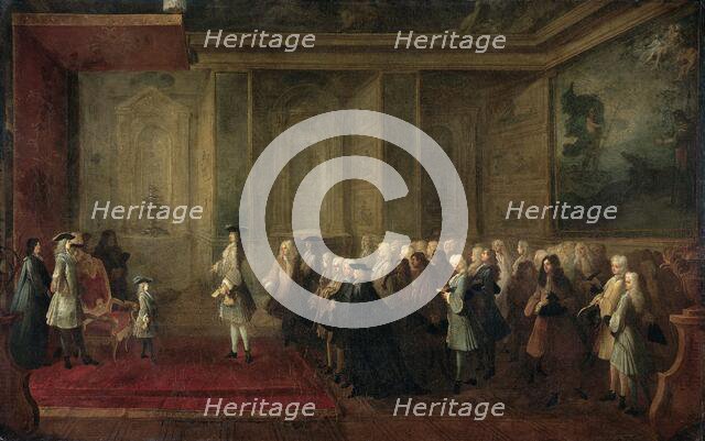 The Reception of Cornelis Hop (1685-1762) as Legate of the States-General at the Court of Louis XV,  Creator: Louis-Michel Dumesnil.