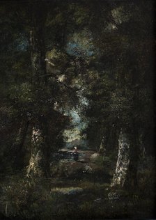 Landscape (Path in the Woods), between 1865-1870. Creator: Narcisse Virgile Diaz de la Pena.