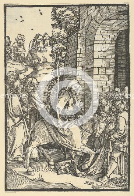 The Entry into Jerusalem, from Speculum passionis domini nostri Ihesu Christi, 1507. Creator: Hans Schäufelein the Elder.