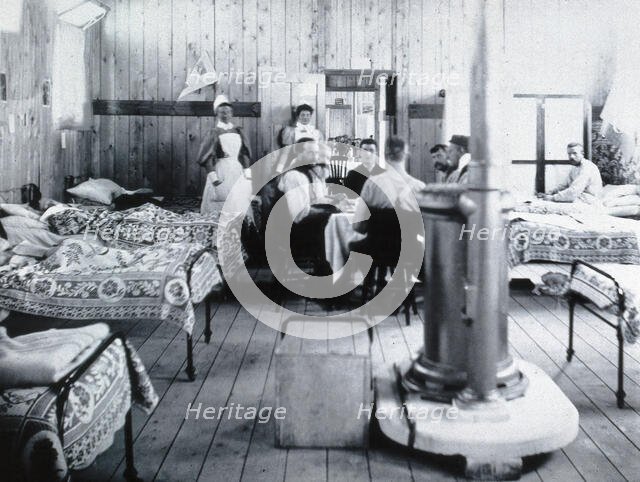 Gloucester smallpox epidemic, 1896: a ward in the isolation hospital, 1896. Creators: HCF of Gloucester, Unknown.