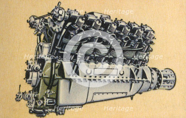 BMW VIIa aircraft engine, 1920s, (1932). Creator: Unknown.