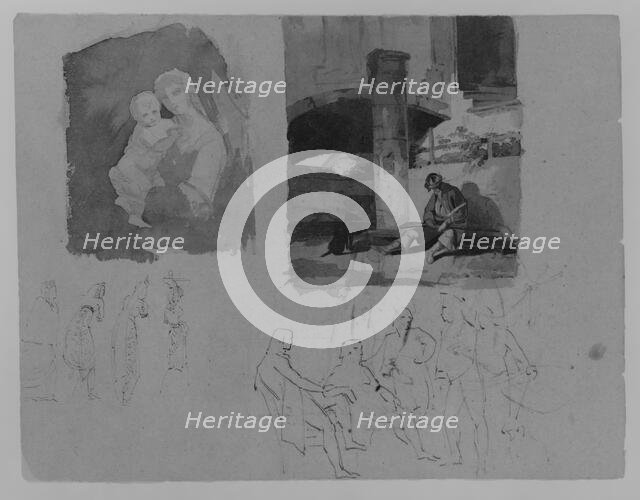 Portrait of Man (from Sketchbook), 1810-20. Creator: Thomas Sully.