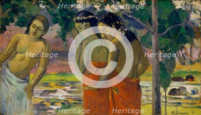 Three Tahitian Women, 1896. Creator: Paul Gauguin.