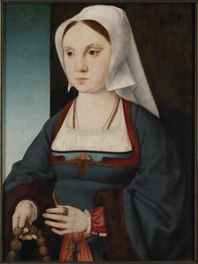Portrait of a young lady with a rosary, 1514-1519. Creator: Cleve, Joos van (ca. 1485-1540).