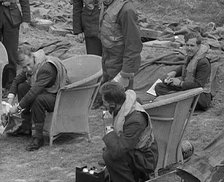 British Pilots Getting Ready to Scramble, 1940. Creator: British Pathe Ltd.