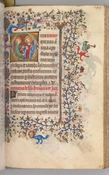 Hours of Charles the Noble, King of Navarre (1361-1425), fol. 269r, SS. Philip and James, c. 1405. Creator: Master of the Brussels Initials and Associates (French).