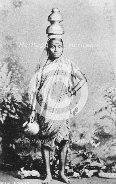 Milk woman, 20th century. Artist: Unknown