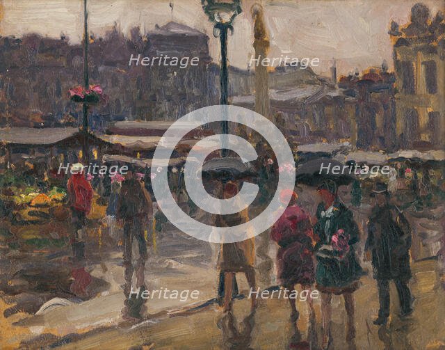 Coal market in Ostrava, c1927. Creator: Teodor Jozef Mousson.