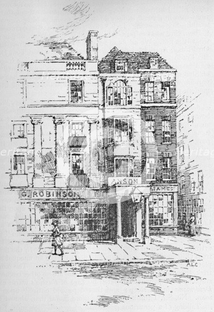 'The Crown and Anchor Tavern', 1907. Artist: Unknown.