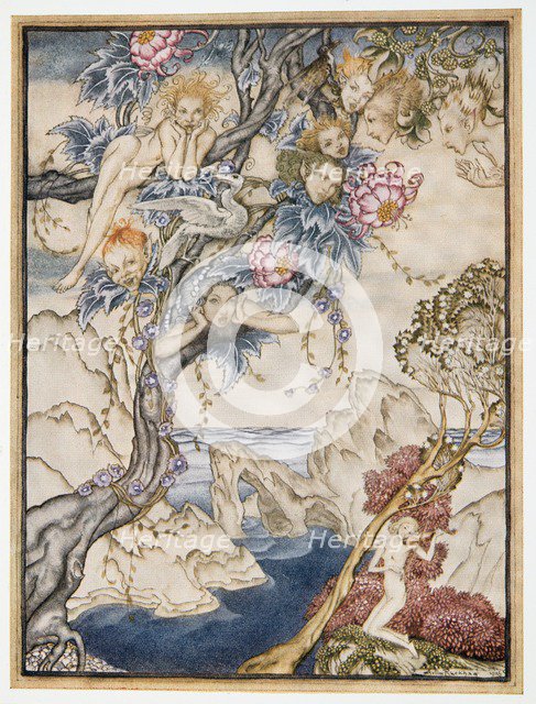 The isle is full of noises, sounds and sweet airs, that give delight and hurst not, illustration fro