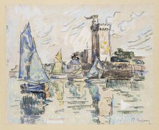 View of the Harbour at Les Sables-d'Olonne, c1920s. Artist: Paul Signac.