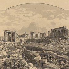 The Parthenon from the East, 1890. Creator: Themistocles von Eckenbrecher.