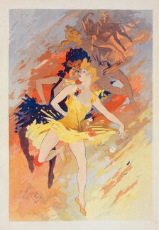 Premier panneau sans texte : "La Danse"., c1900. Creator: Jules Cheret.