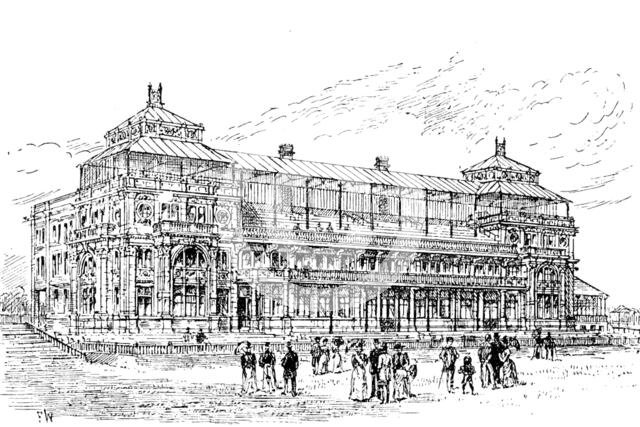The new pavilion at Lord’s Cricket Ground, 1890. Creator: Unknown.