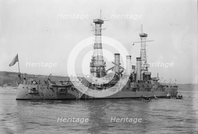 USS Kansas, between c1910 and c1915. Creator: Bain News Service.