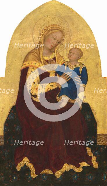 Madonna and Child Enthroned, c. 1420. Creator: Gentile da Fabriano.
