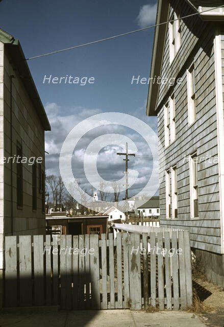Connecticut town, probably Stonington, on the sea., 1940. Creator: Jack Delano.