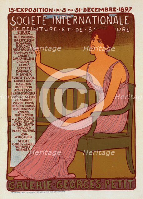 Georges Petit Gallery, 1897. Creator: Réalier-Dumas, Maurice (1860-1928).