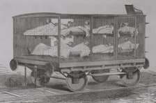 Franco-Prussian War (1870-1871): Casualty transport wagon, 1871.  Creator: Unknown.