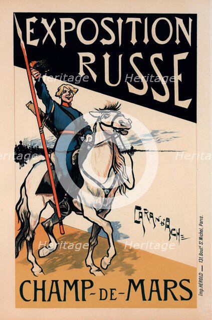 Affiche pour l' "Exposition Russe"., c1897. Creator: Caran d'Ache.