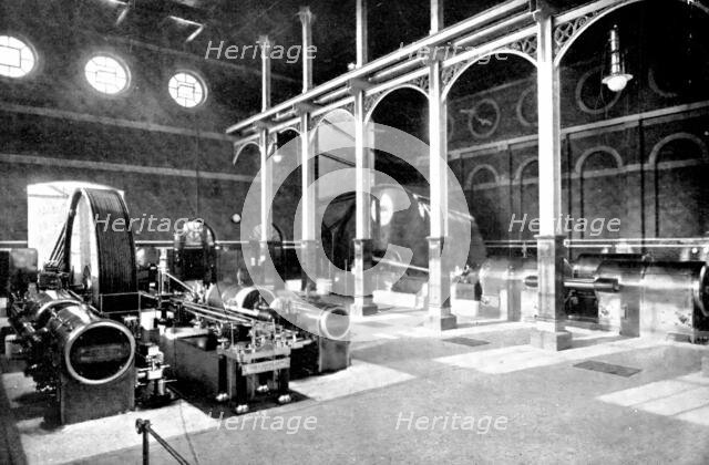 Three thousand horse-power: two great triple-expansion engines, 1909. Creator: Unknown.