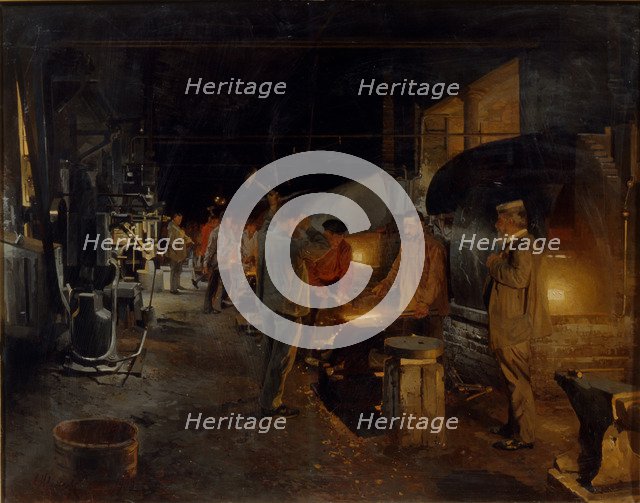 Ironworks, 1902. Artist: Shilder, Andrei Nikolayevich (1861-1919)