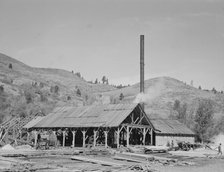 Possibly: The sawmill, Ola self-help sawmill co-op, Gem County, Idaho, 1939. Creator: Dorothea Lange.