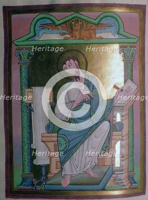 Illustration of St Luke, 11th century. Artist: Unknown