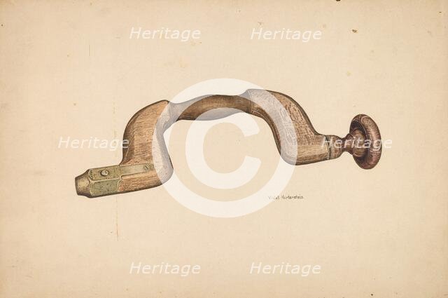 Brace (Wooden), c. 1940. Creator: Violet Hartenstein.